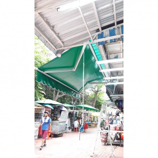 ออกแบบติดตั้งหลังคากันสาดอัตโนมัติ ลาดกระบัง - รับติดตั้งผ้าใบ กันสาด ณัฐชา - ผ้าใบกันสาด ผ้าใบกันแดด ผ้าใบกันฝน เต็นท์ ผ้าใบ หลังคากันสาด 