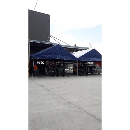 ติดตั้งเต็นท์ เต็นท์ทรงโค้ง - รับติดตั้งผ้าใบ กันสาด ณัฐชา - เต็นท์ทรงโค้ง เต็นท์ทรงจั่ว เต็นท์ผ้าใบ เต็นท์กันสาด 