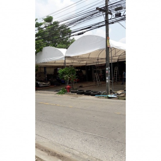 ผ้าใบกันสาดแบบชักรอก - รับติดตั้งผ้าใบ กันสาด ณัฐชา - ผ้าใบกันสาดแบบชักรอก 